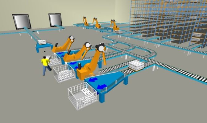 Simulation et optimisation de flux Flexsim